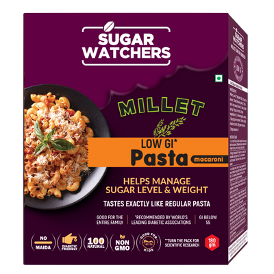 Low GI Millet Pasta, Macaroni, No Maida, Diabetic Friendly