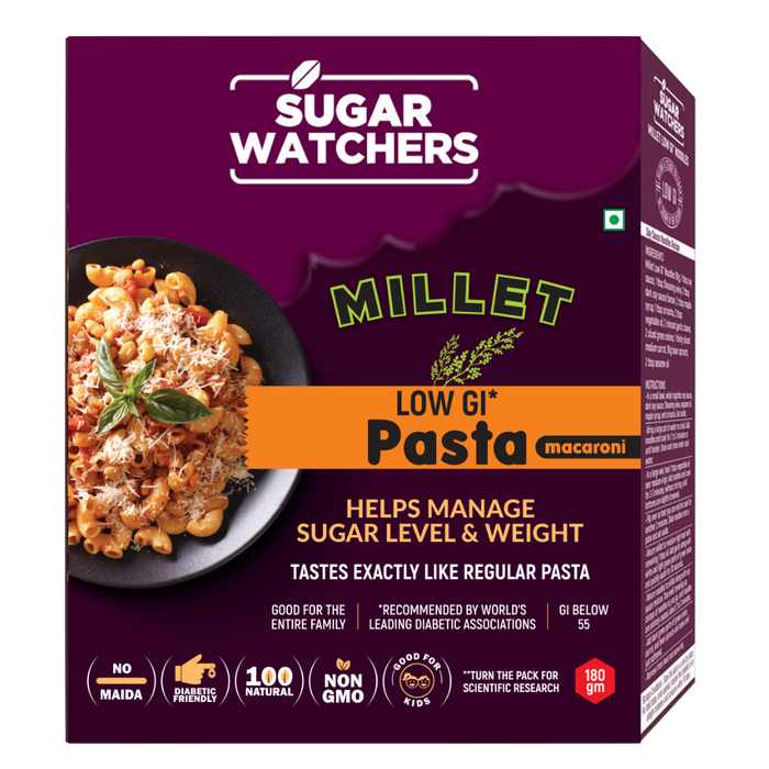 Low GI Millet Pasta, Macaroni, No Maida, Diabetic Friendly